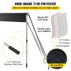 VEVOR T-Top Sun Shade Kit 6' x 5', UV-Proof 600D Polyester T-top Extension Kit with Rustproof Steel Telescopic Poles, Waterproof T-Top Shade Kit